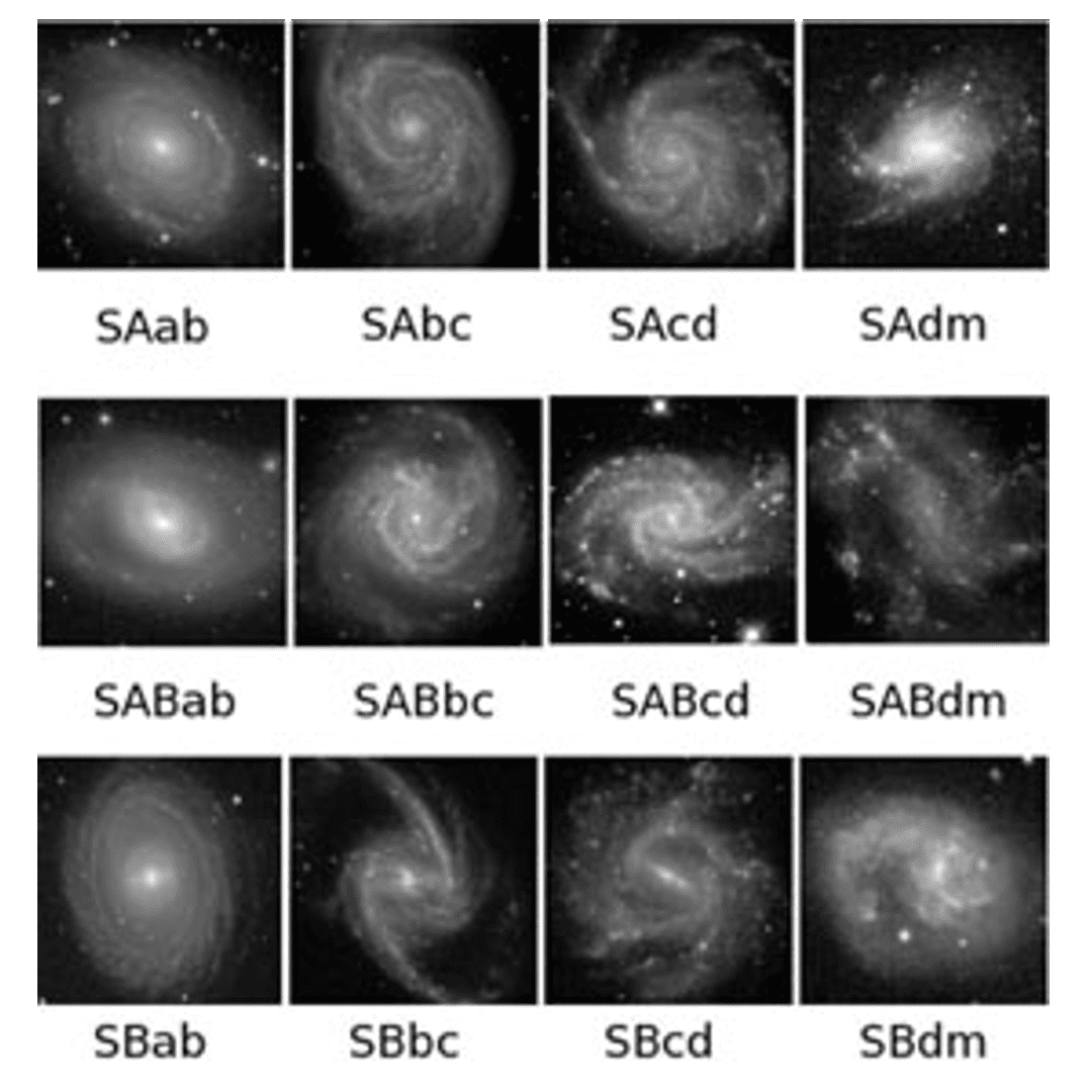 barred spiral galaxy drawing