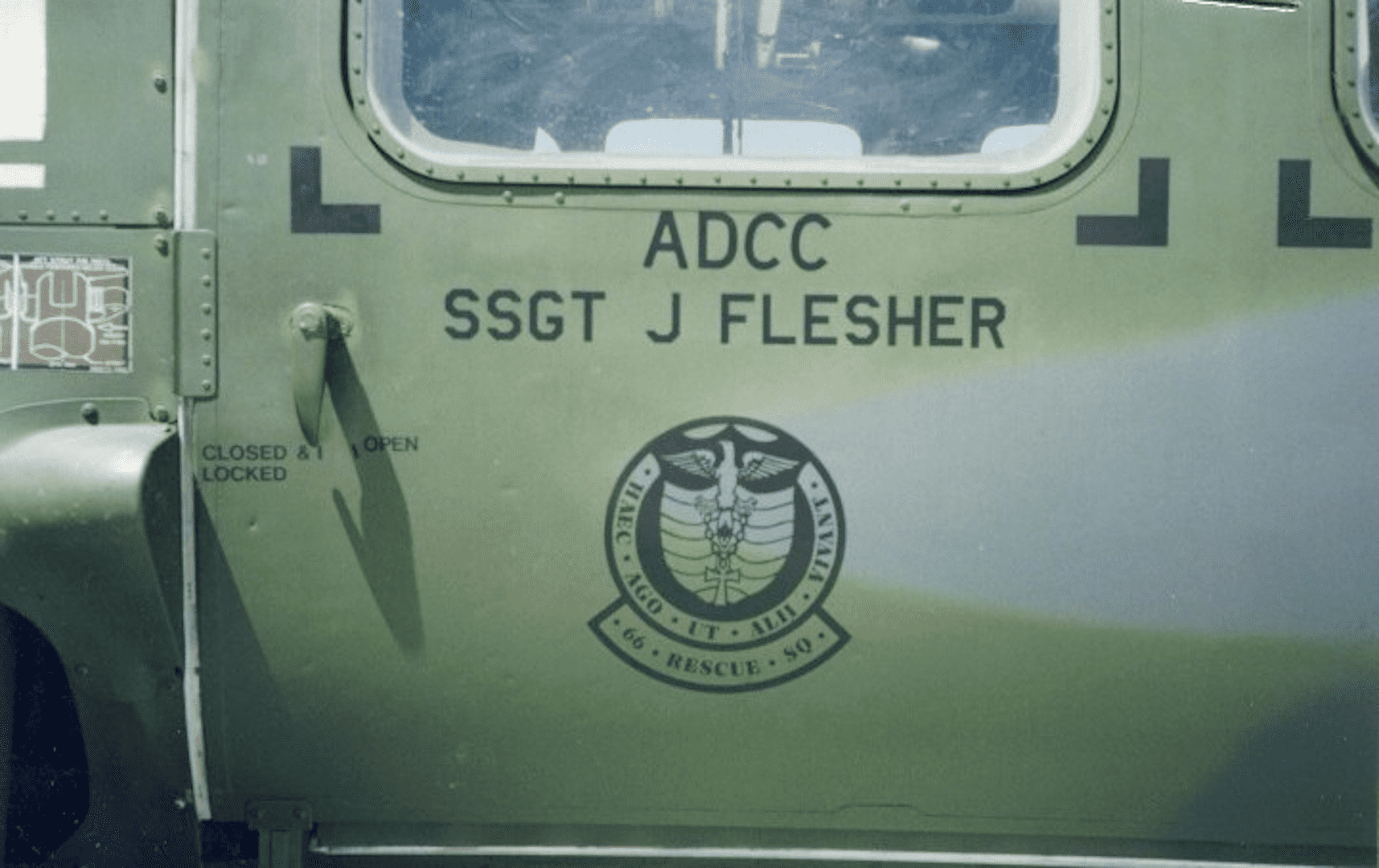 MH-60 Helicopter Crew Chief Staff Sergeant Jeffrey Scott Flesher USAF