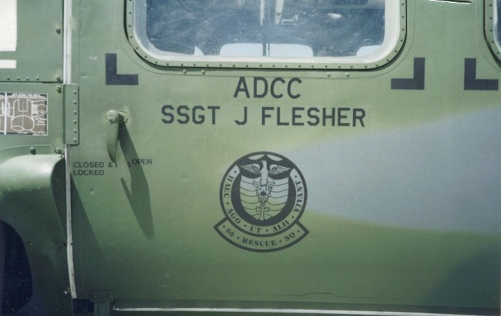 MH-60 Helicopter Crew Chief Staff Sergeant Jeffrey Scott Flesher USAF